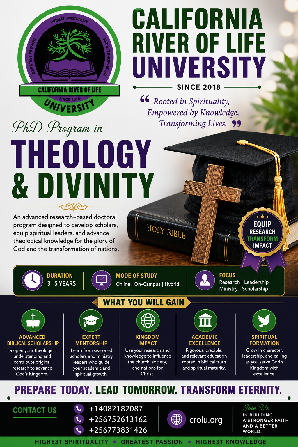 PhD in Divinity